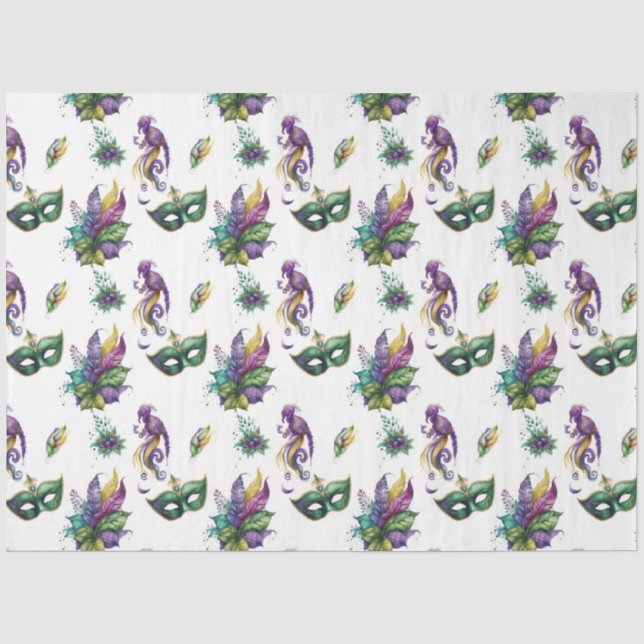 A Masked Mardi Gras Series Design 9 Tissue Paper (Front)