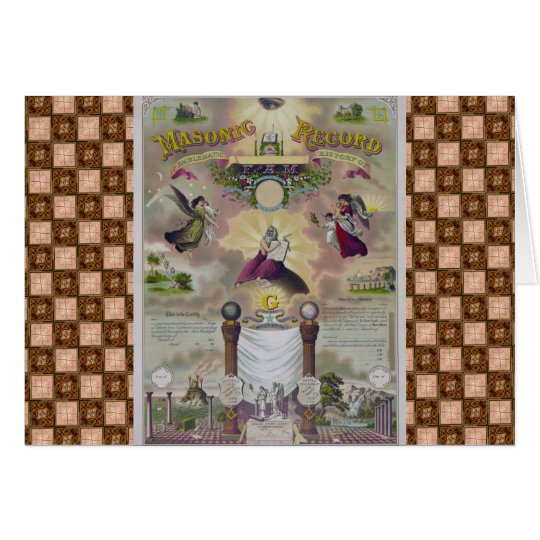 A Masonic Record Card