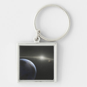 A massive asteroid belt in orbit around a star key ring