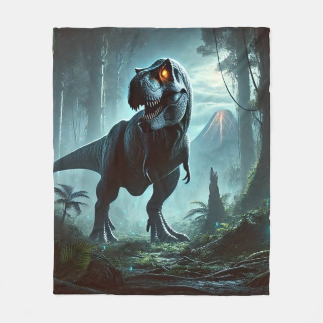 A massive Tyrannosaurus rex Fleece Blanket (Front)