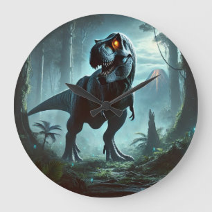A massive Tyrannosaurus rex Large Clock