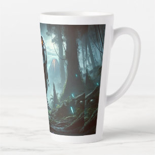 A massive Tyrannosaurus rex Latte Mug