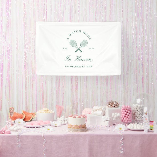A Match Made in Heaven Bachelorette Banner (Party)