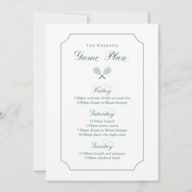 A Match Made in Heaven Bachelorette Club Invitation (Back)