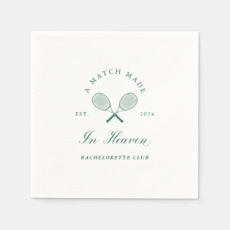 A Match Made in Heaven Bachelorette Napkin