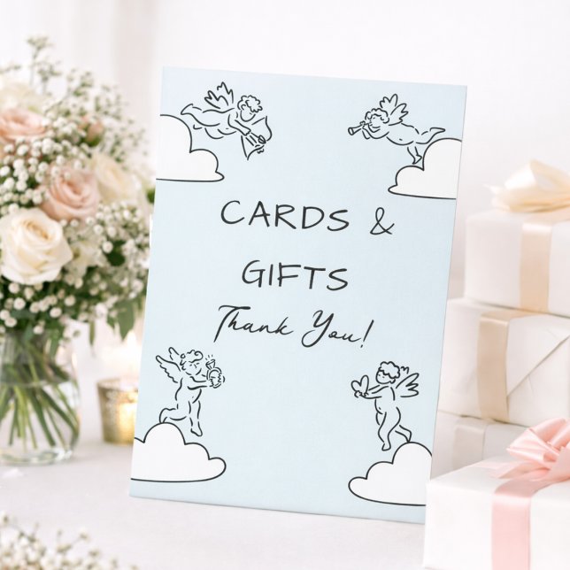 A Match Made In Heaven Cards & Gifts Bridal Shower Pedestal Sign (Creator Uploaded)