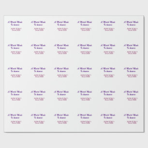 A match made in heaven purple mauve since year nam wrapping paper