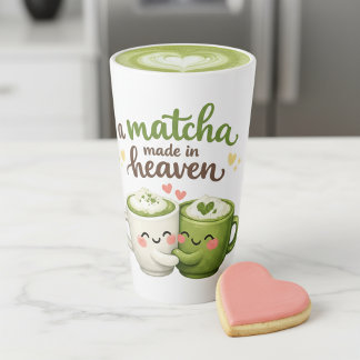 A Matcha Made in Heaven Cute Funny Pun Latte Mug