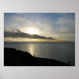 A May Sunset in Helsinki Finland Poster