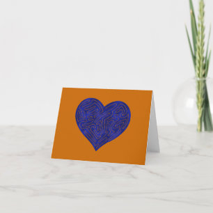 A-MAZE-ING HEART (BLUE) CARD