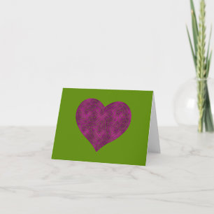 A-MAZE-ING HEART (MAGENTA) CARD