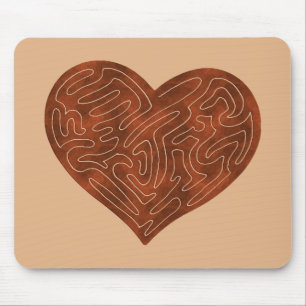 A-MAZE-ING HEART (RED) MOUSE MAT