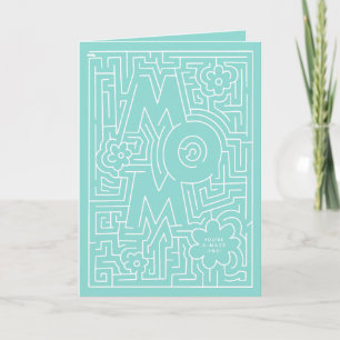 A-Maze-ing Mum Birthday design Card