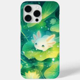A Meadow of Petals Axolotl Secret Pond iPhone 15 Pro Max Case