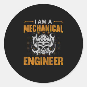 A Mechanical Engineer Classic Round Sticker