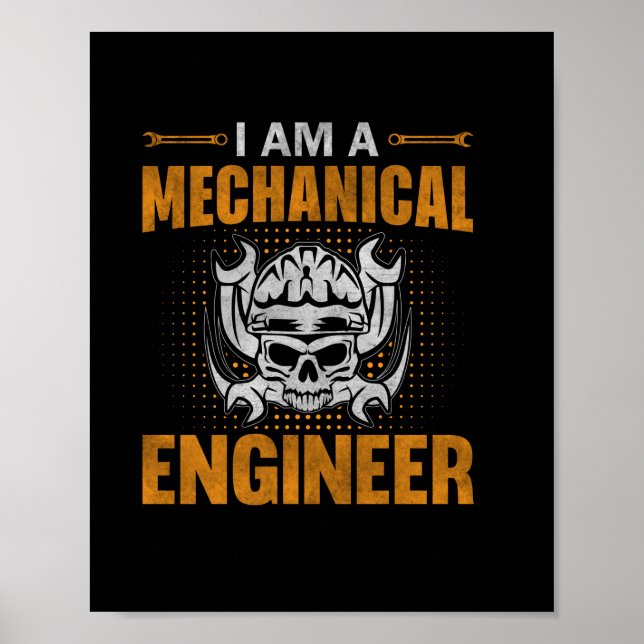 A Mechanical Engineer Poster (Front)