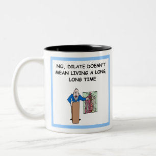 A med school joke Two-Tone coffee mug