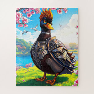A mediaeval armoured duck children's jigsaw puzzle