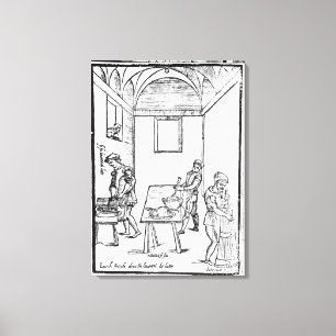 A Mediaeval Kitchen Canvas Print