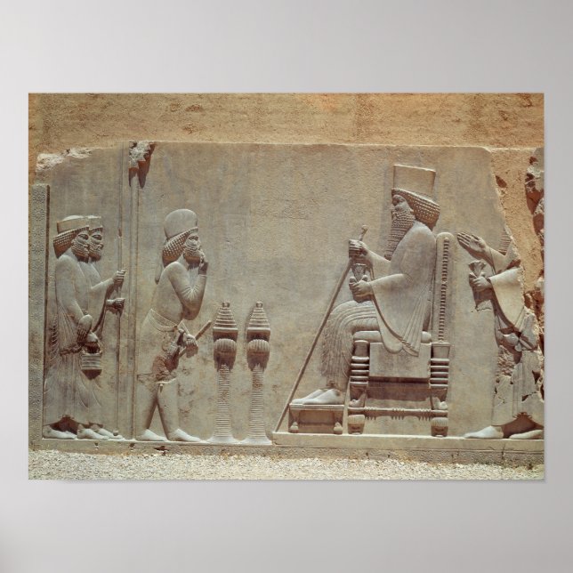 A Median officer paying homage to King Darius Poster (Front)