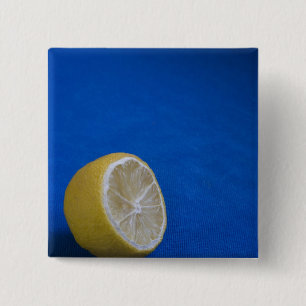 A Mediterranean Lemon 15 Cm Square Badge