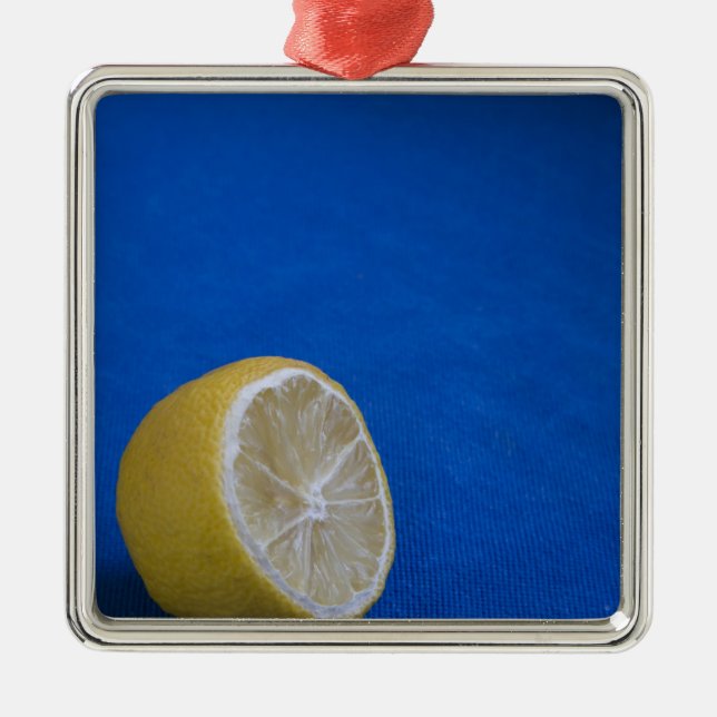 A Mediterranean Lemon Metal Tree Decoration (Front)