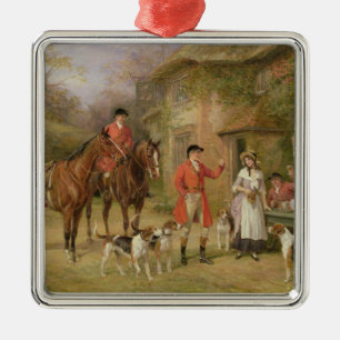 A Meeting at the Three Pigeons Metal Tree Decoration