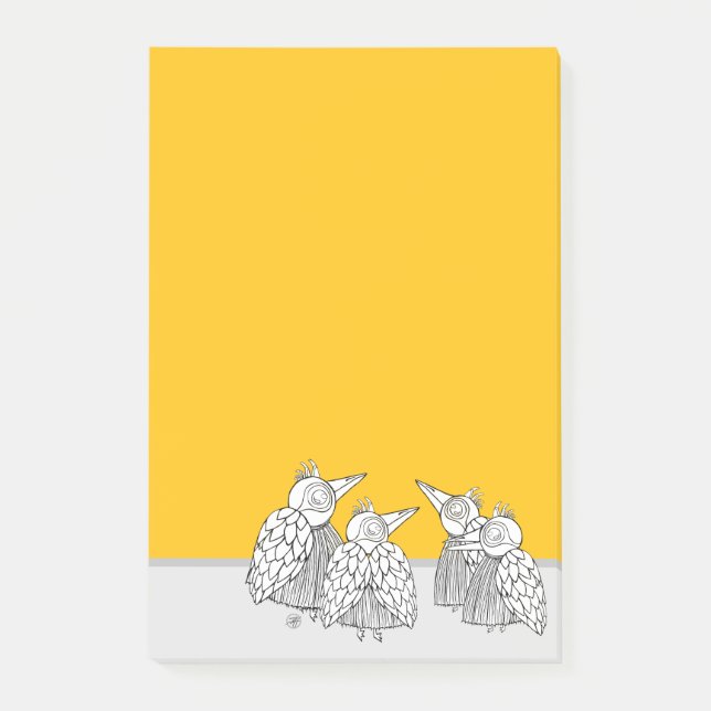A Meeting of the Birds Dry Erase Board Post-it Notes (Front)