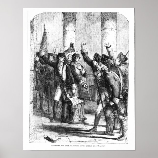 A Meeting of the Irish Volunteers Poster (Front)