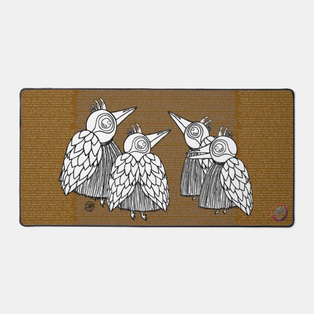 A Meetings of the Birds Desk Mat (Front)