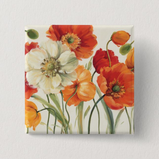 A Melody of Poppies 15 Cm Square Badge (Front)
