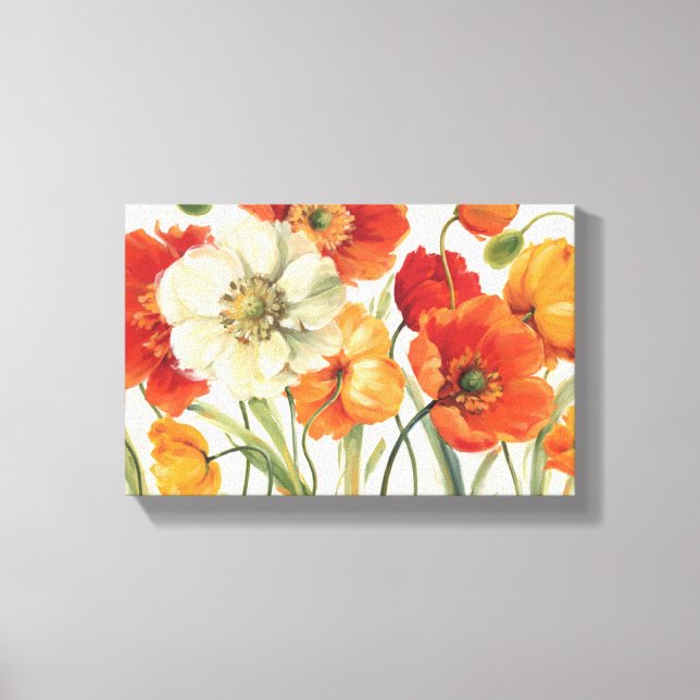 A Melody of Poppies Canvas Print (Front)