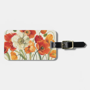 A Melody of Poppies Luggage Tag