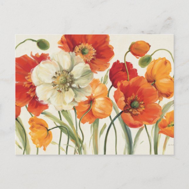 A Melody of Poppies Postcard (Front)