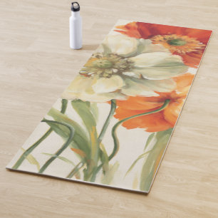 A Melody of Poppies Yoga Mat