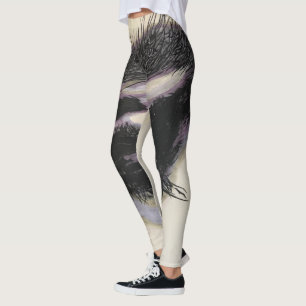 'A Memory in the Dark' Painting on a  Leggings
