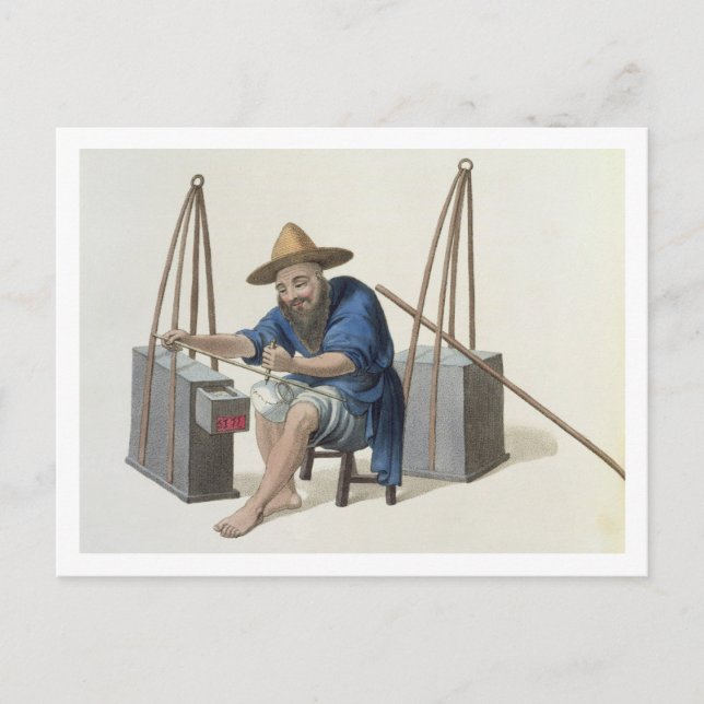 A Mender of Porcelain, plate 28 from 'The Costume Postcard (Front)