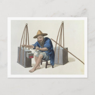 A Mender of Porcelain, plate 28 from 'The Costume Postcard