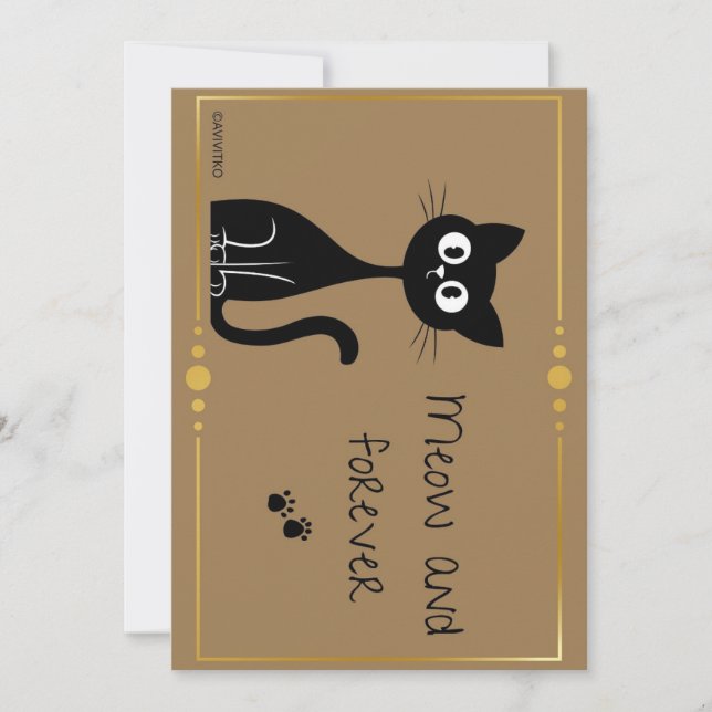 A meow and forever card reminder for your loved on (Front)