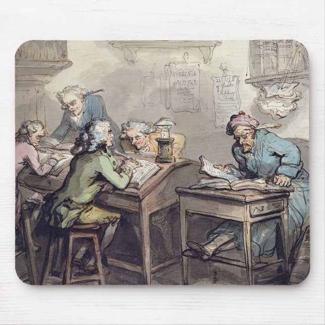 A Merchant's Office, 1789 (pen & ink and w/c over Mouse Mat (Front)