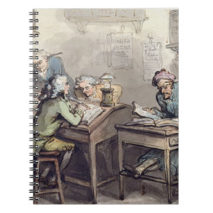 A Merchant's Office, 1789 (pen & ink and w/c over Notebook