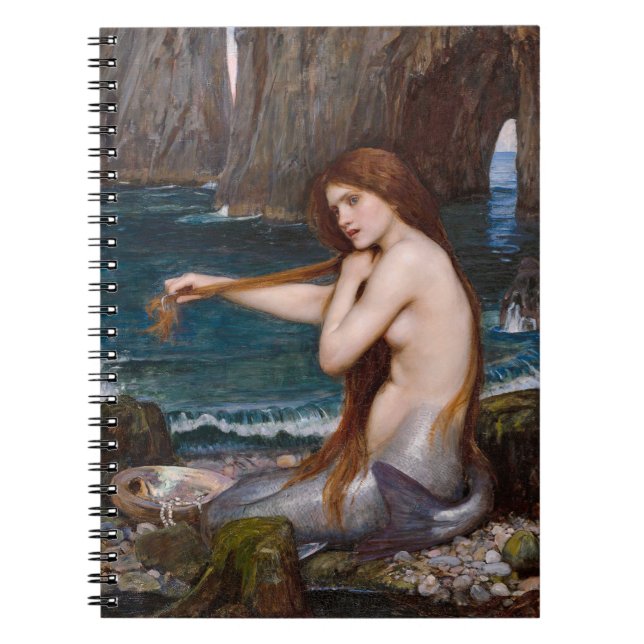 A mermaid by John William Waterhouse 1900 CC1042 Notebook (Front)