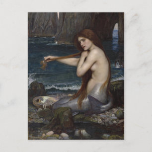 A Mermaid by John William Waterhouse Postcard