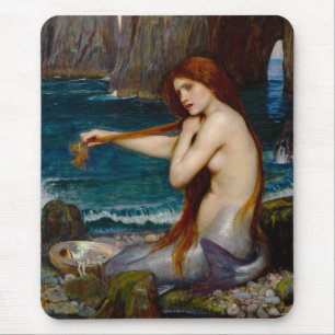 A Mermaid, c. 1900 by John Waterhouse Mouse Mat