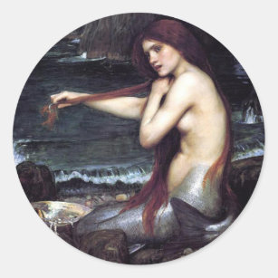 A Mermaid Classic Round Sticker