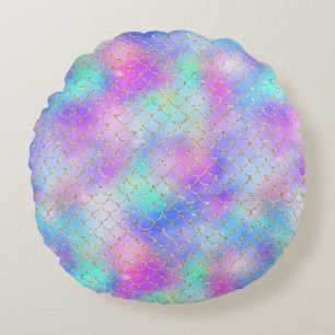 A Mermaid Galaxy Series Design 10 Round Cushion