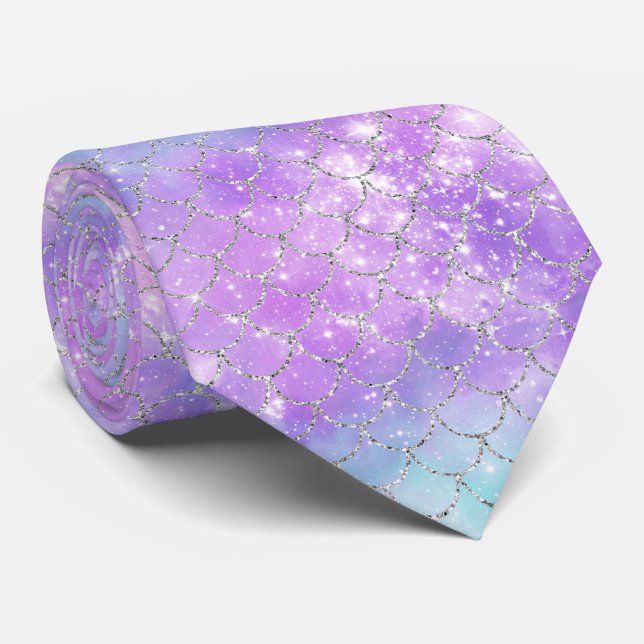 A Mermaid Galaxy Series Design 11  Tie (Rolled)