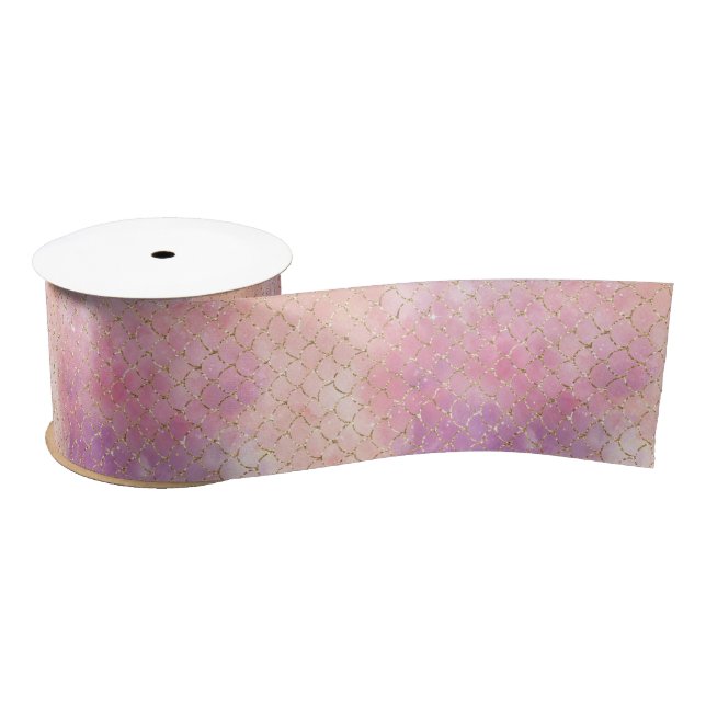 A Mermaid Galaxy Series Design 12  Satin Ribbon (Spool)