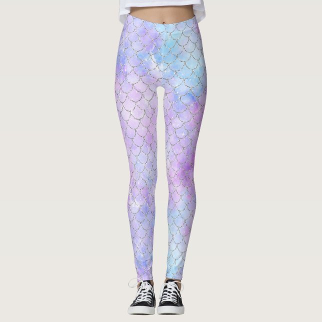 A Mermaid Galaxy Series Design 1  Leggings (Front)