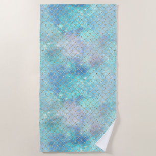 A Mermaid Galaxy Series Design 2  Beach Towel